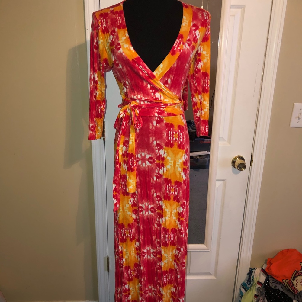 Wrap maxi dress